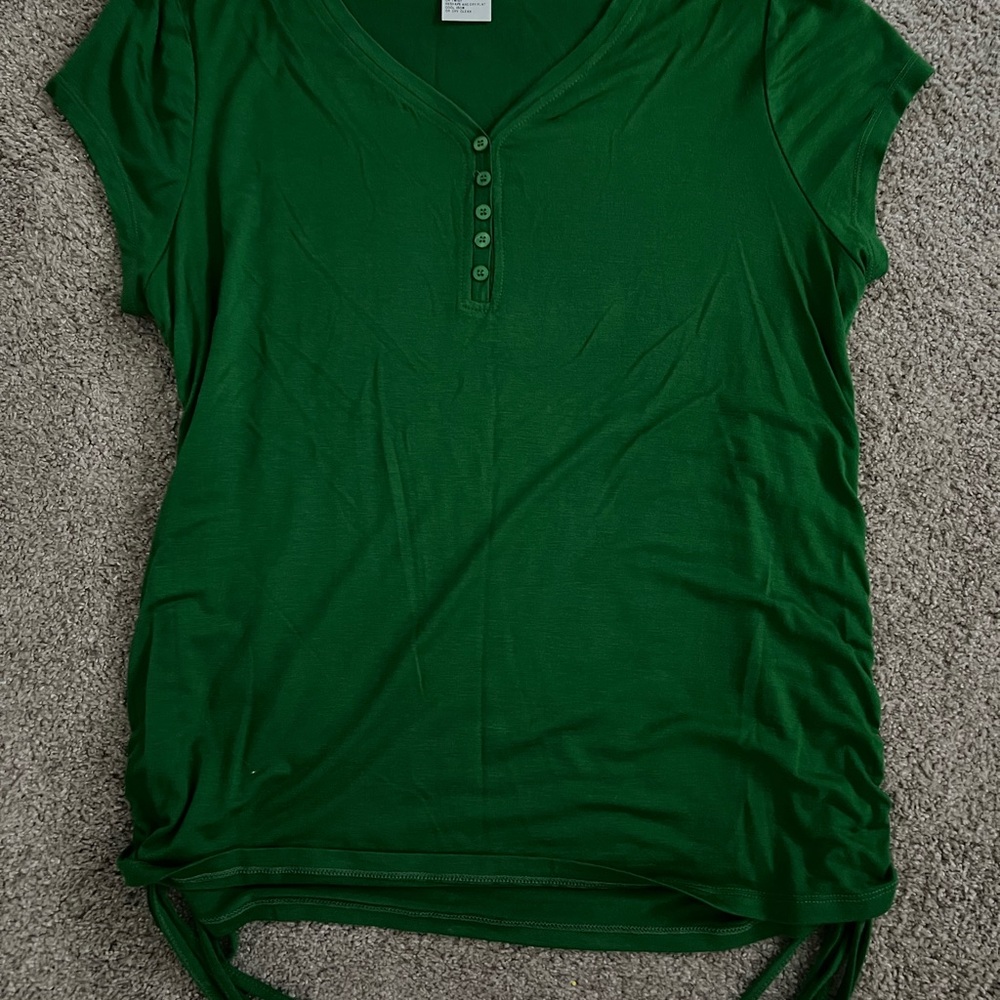 Annabella Emerald Short Sleeve Top